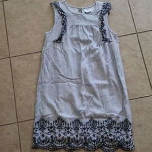 Girls Linen and Cotton Dress